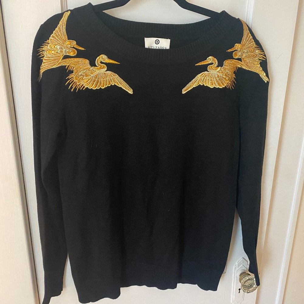 Altuzarra For Target Embroidered Crane Sweater